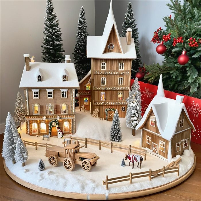 Fabriquer un Support Idéal pour Village de Noël
