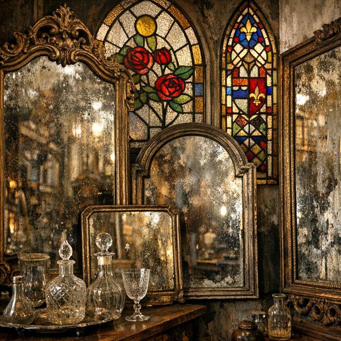 Verre ancien, miroirs de brocante et vitraux : pourquoi le vitrier est l'allié secret des amateurs de déco vintage
