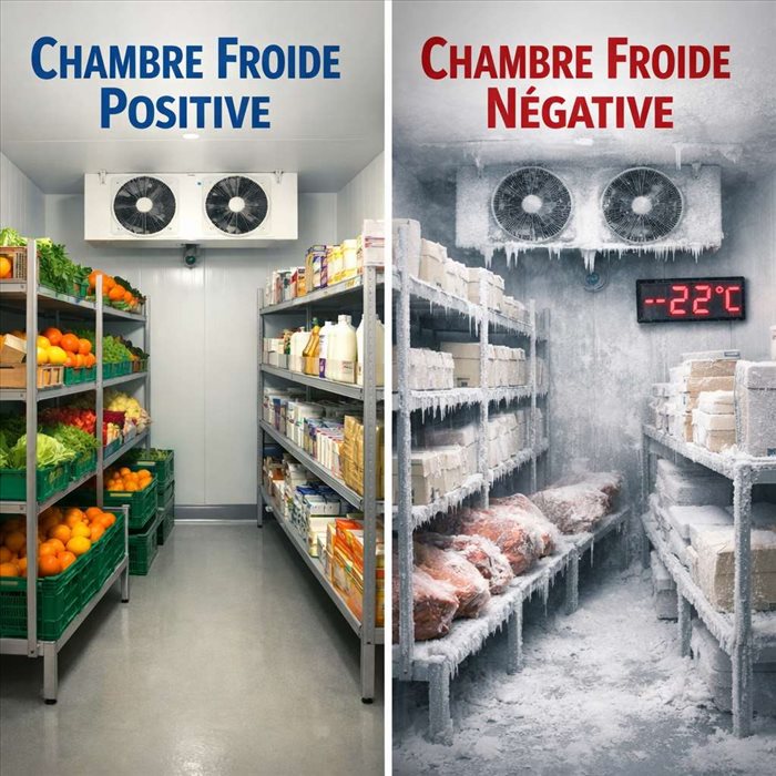 Chambre froide positive ou négative : comment choisir le modèle adapté à votre restaurant ?