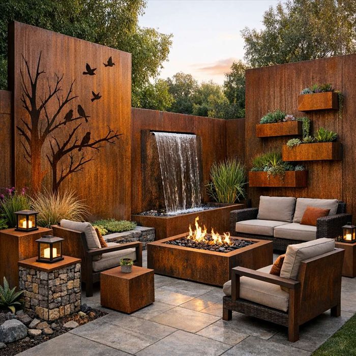 Tôle corten en déco extérieure : usages et conseils