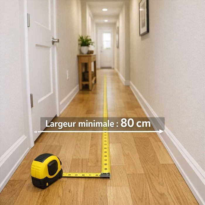 Largeur minimale d’un couloir : les bonnes dimensions à prévoir