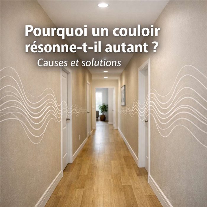 Pourquoi un couloir résonne-t-il autant ? Causes et solutions