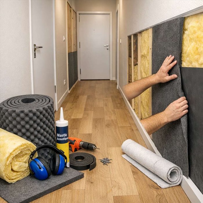 Comment isoler phoniquement un couloir d'appartement ? Solutions efficaces
