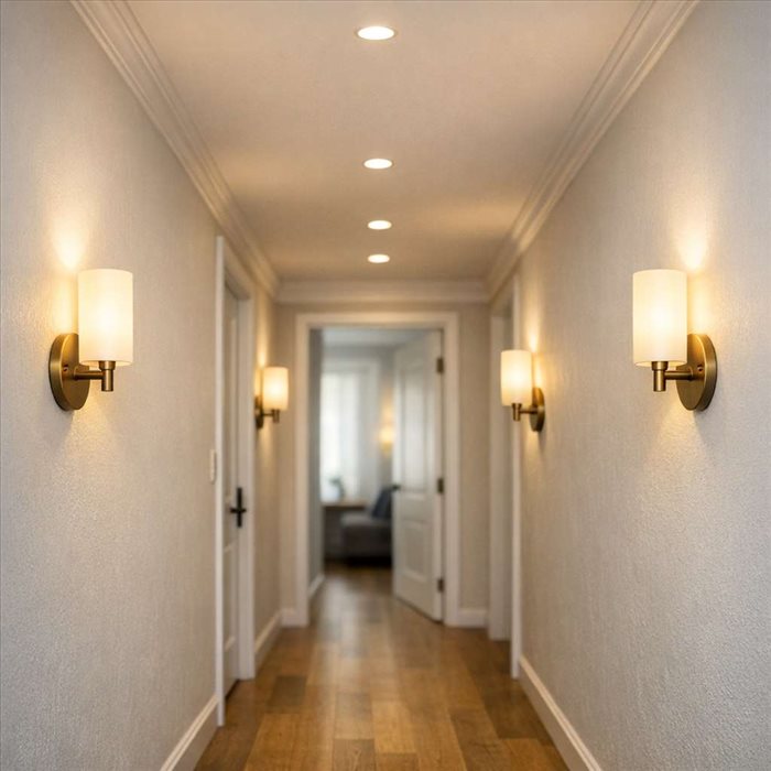 Hauteur idéale des appliques murales dans un couloir | Guide