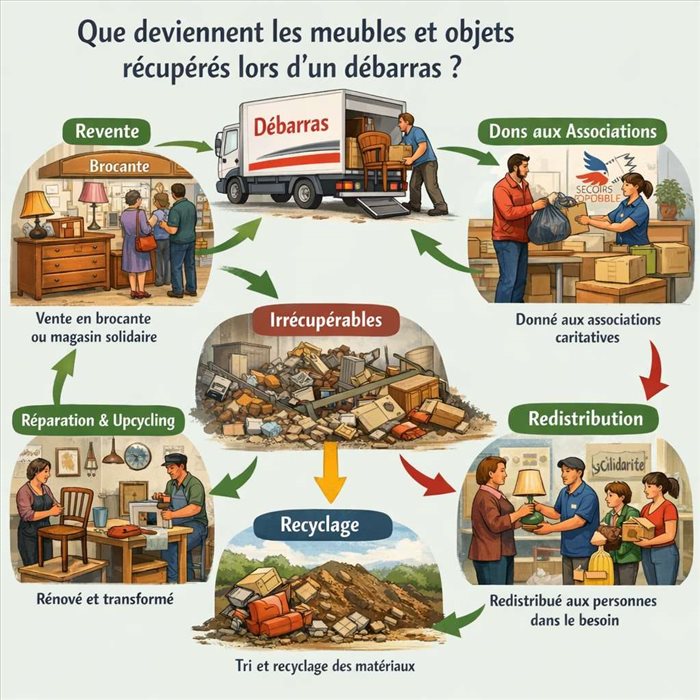 Que deviennent les meubles après un débarras de maison ?
