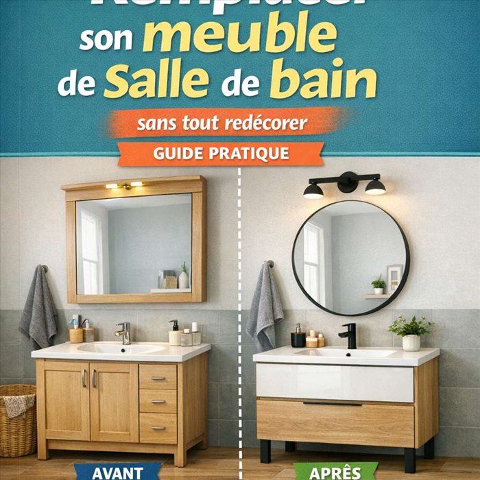 Remplacer son meuble de salle de bain sans tout redécorer | Guide